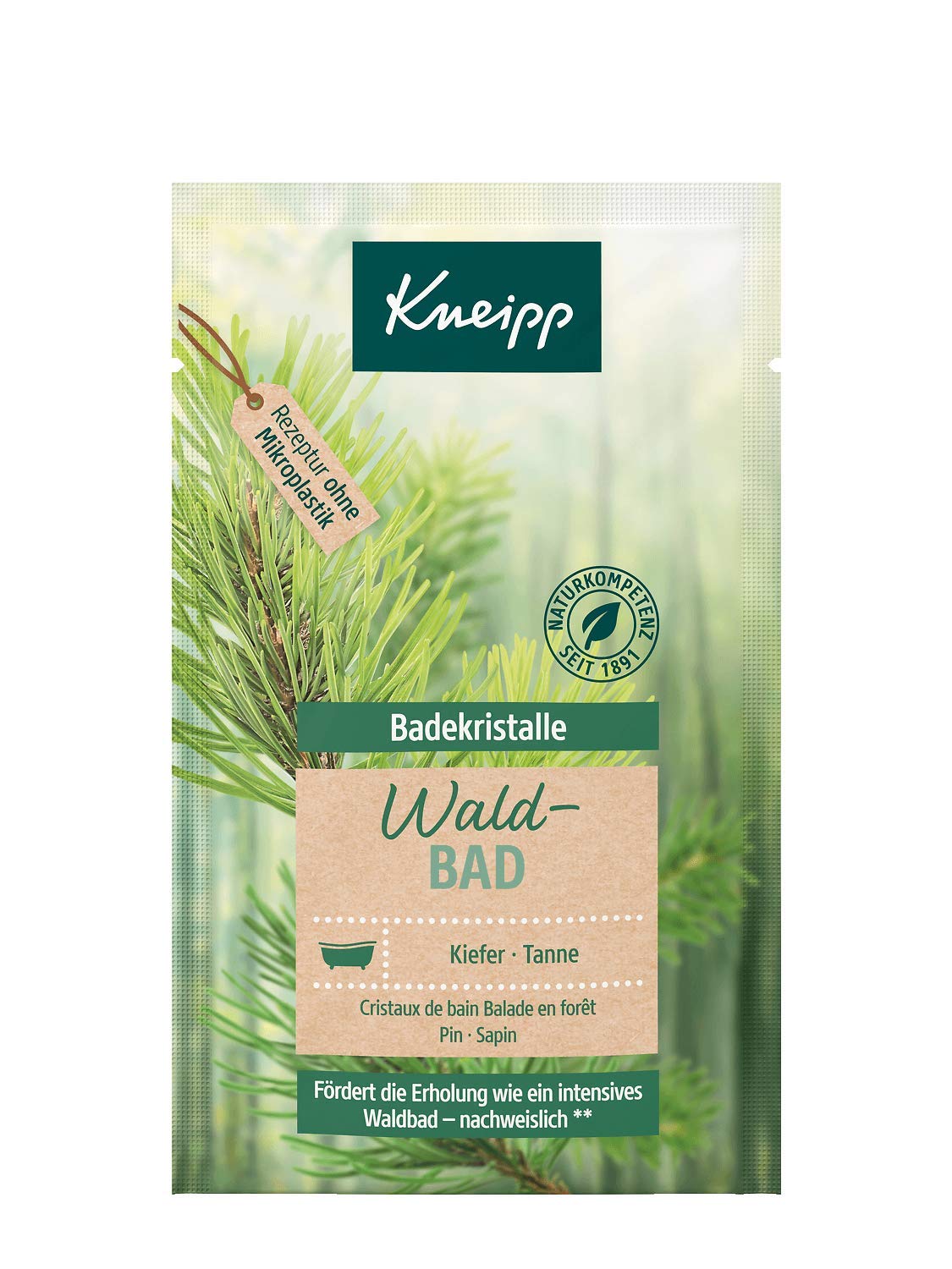 Kneipp Bath Crystals Forest Walk 60 g, Pack of 12 (12 x 60 g)