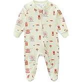 Babymine Baby Girl Boy Clothes Zipper Sleepers,Long Sleeve Romper Cotton Toddler Pajamas,Onesie Outfits Newborn Footies
