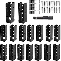 Amazon.com: AXWHYS Concealed Joist Hangers, 16 Pcs of 2"x6 ...