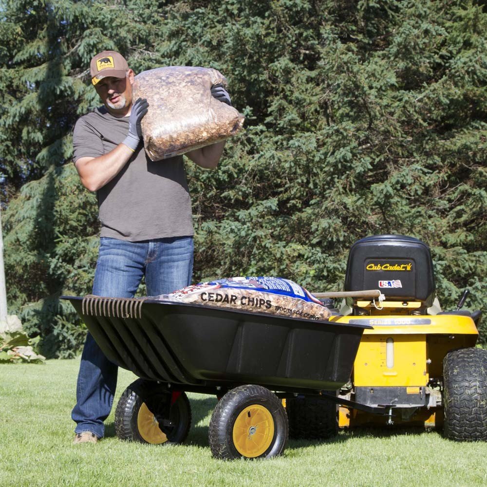 Polar Trailer 9393 LG7 Lawn and Garden Utility Cart, 65 x 31 x 28Inch 600 Lbs Load Capacity 10