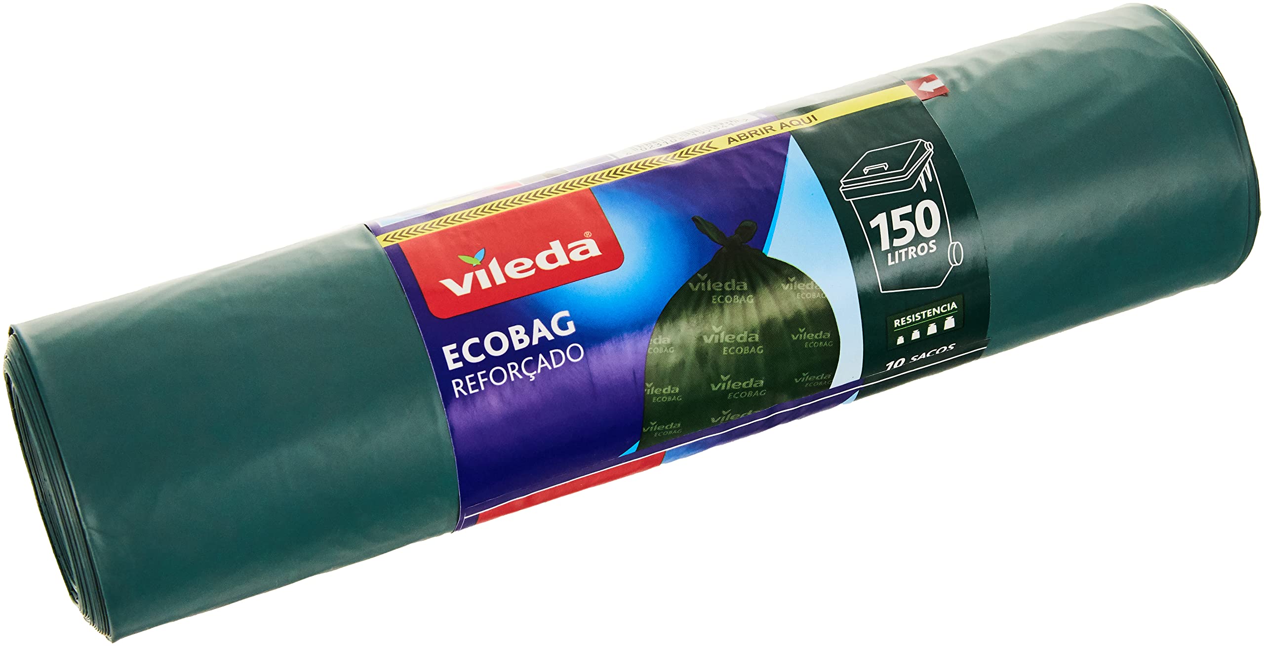Vileda Pack of 10 Rubbish Bags, 150 L