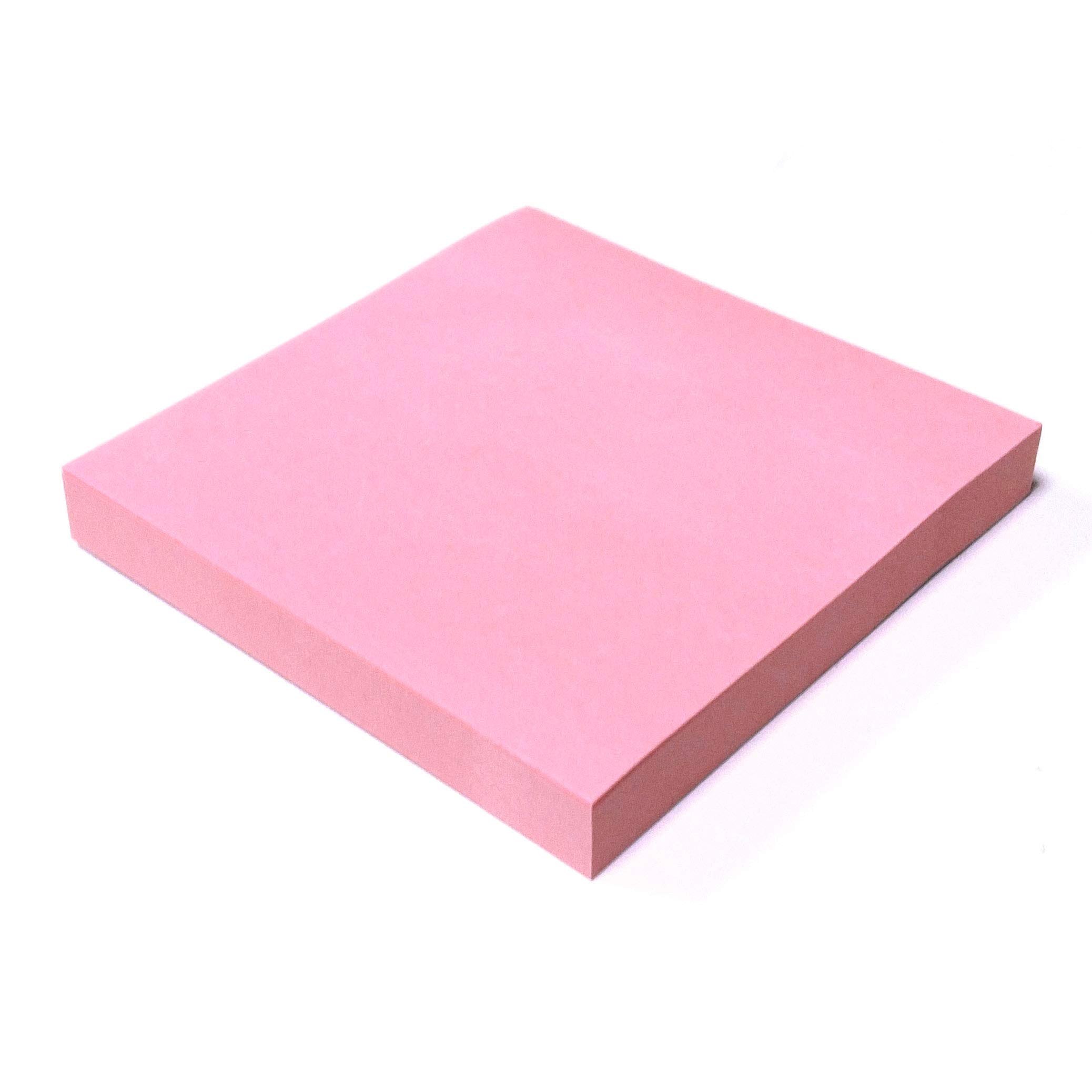 Evergreen Goods 12 Pads Pastel Pink Sticky Notes 76x76mm (3" X 3") 100 Sheets Per Pad, Memo Pads, Removable Self-Sticking Notes for Note Pad Taking, to Do Lists & Reminders for All Occasions