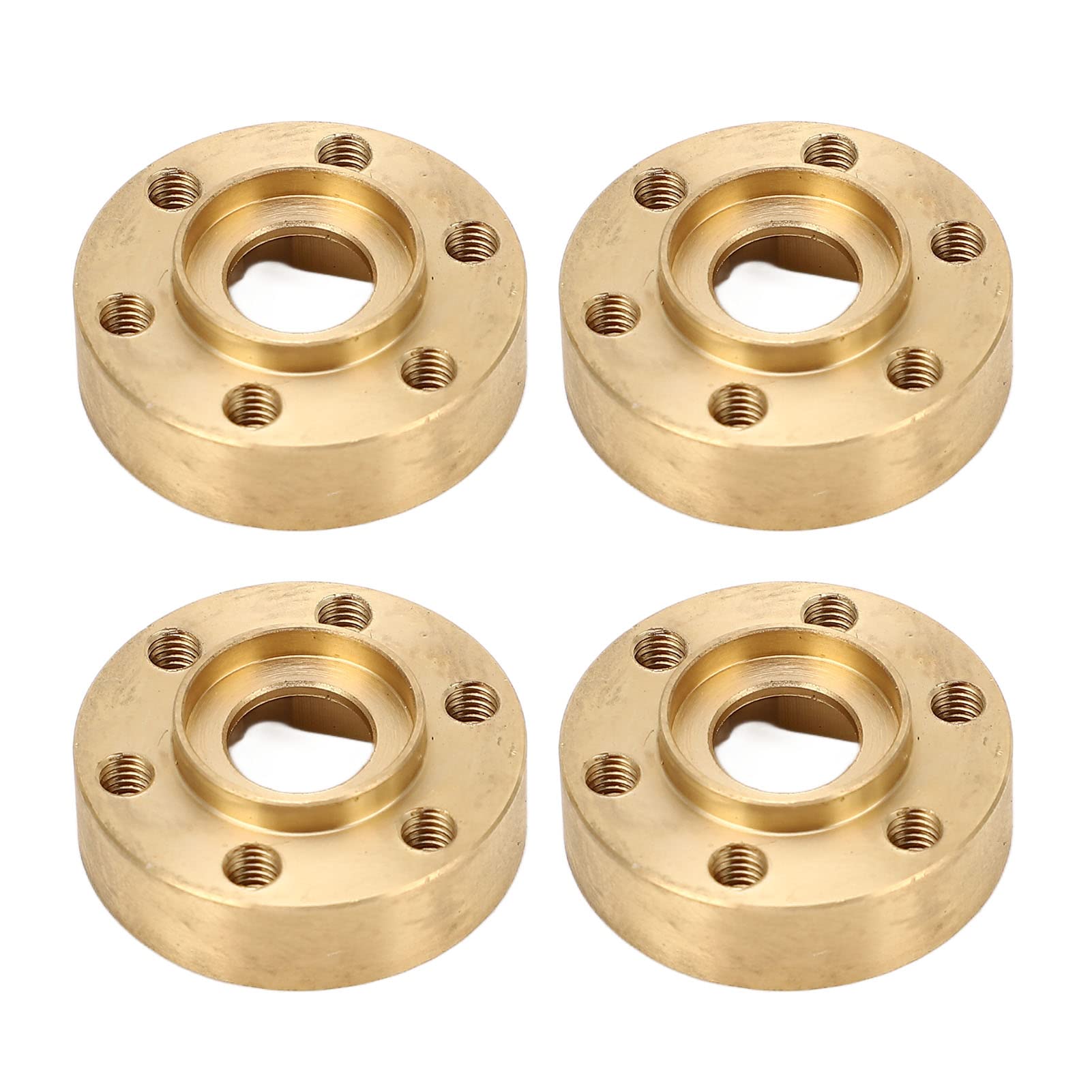 RiToEasysports 4PCS RC Wheel Hex Hub Adapter, 1.9 2.2in Rustproof Widen Brass Wheel Weights for RC Crawler (9mm) Car Model Accessories