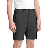 MIVEI Youth Boys Golf Shorts Stretch Lightweight Kids School Uniform Clothes Flat Front Casual Khaki Hybrid Chino Dress Short