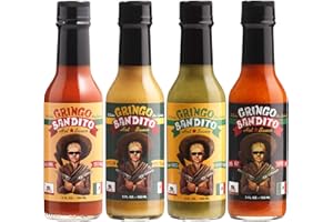 Gringo Bandito Hot Sauce Classic Variety Pack, 5 Fl Oz (Pack of 4)