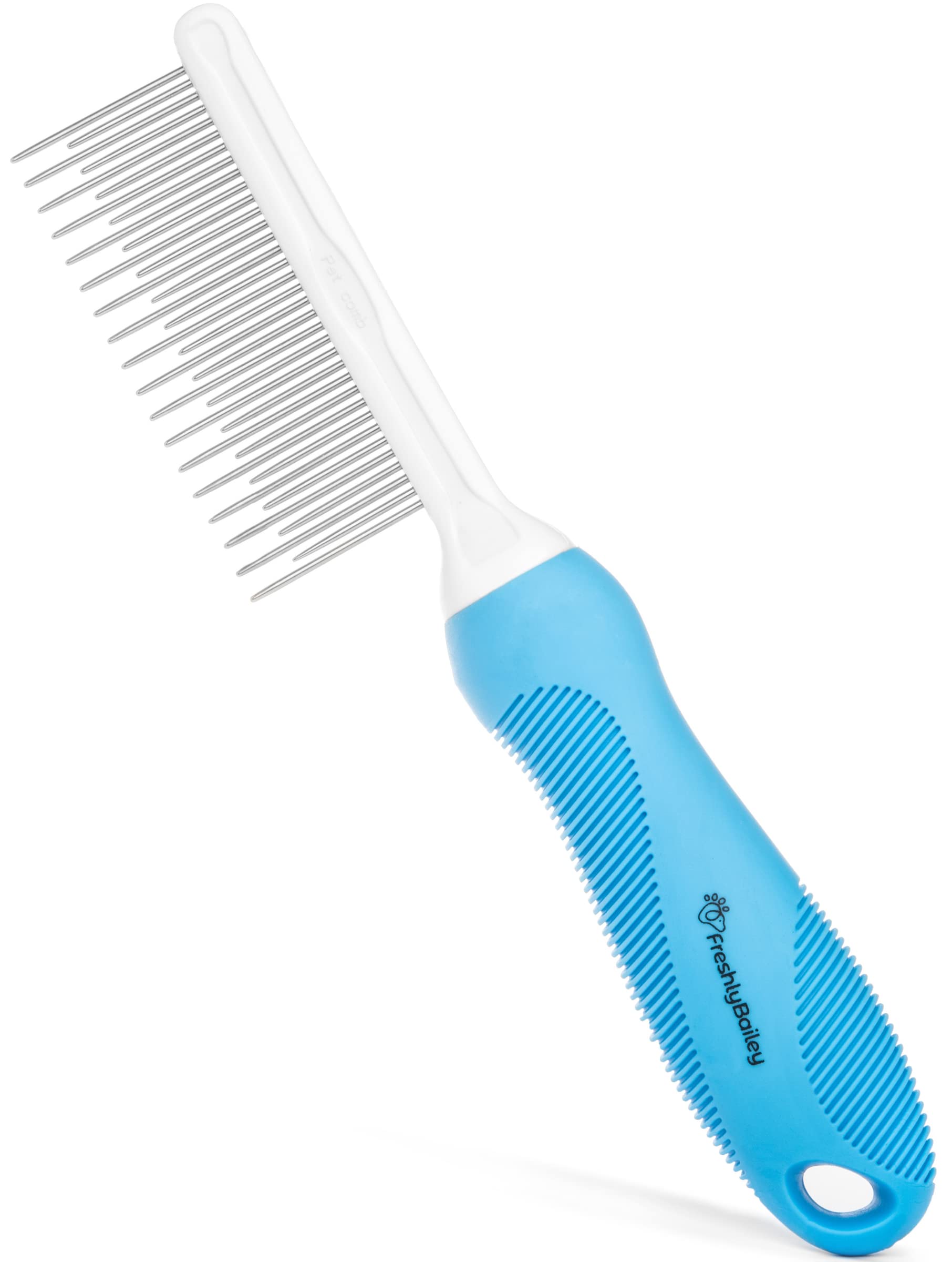 Photo 1 of Grooming Comb for Long & Curly Hair in Dogs & Cats - Top Pet Detangler Brush - Removes & Prevents Matted Fur - Perfect for Goldendoodle, Poodle Mixes, and Cat Undercoat