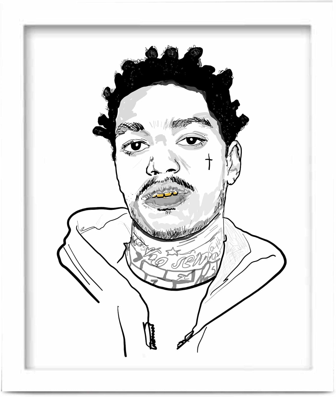 Kodak Black Painting Pictures poster wall art home decor photo print 24x24  inch Art Art Posters recyclingsurplus.com