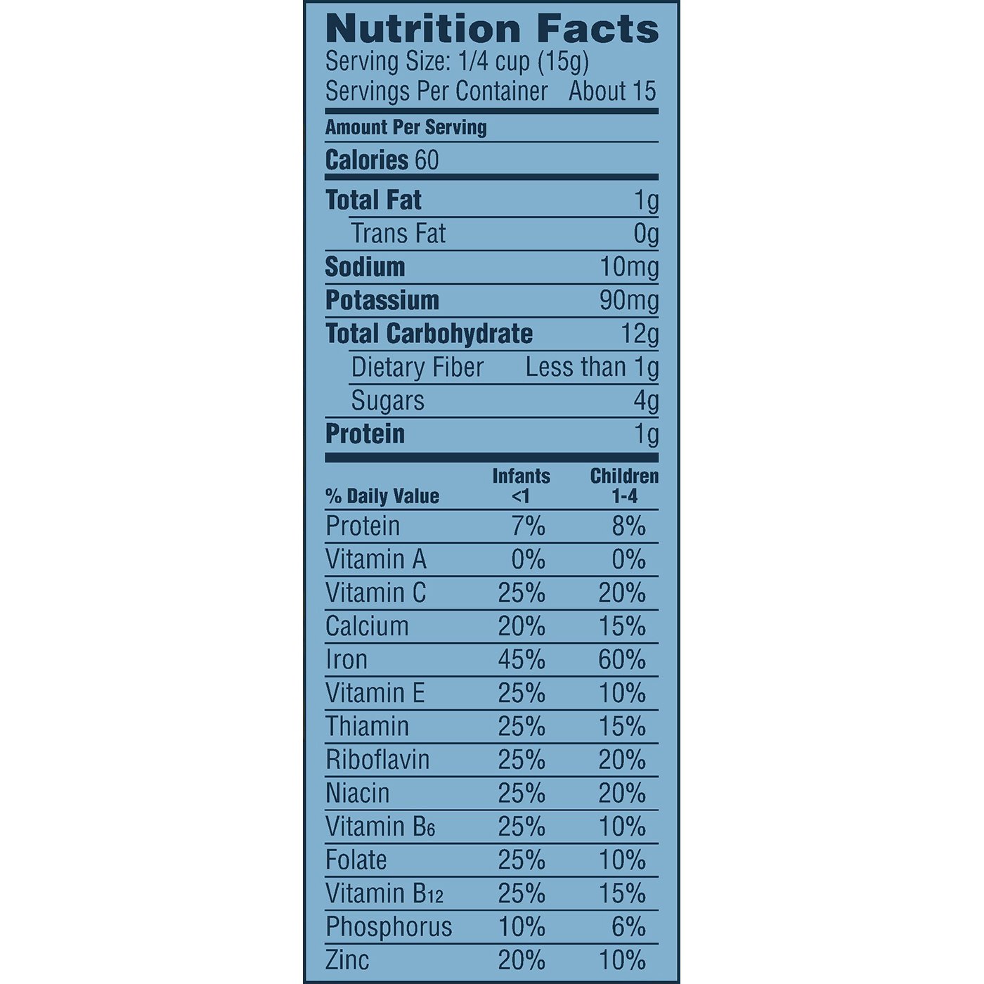 gerber oatmeal & peach apple cereal