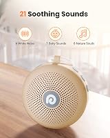 Dreamegg D11 Max White Noise Machine 21 Sounds 1800mAh Battery Khaki view 3