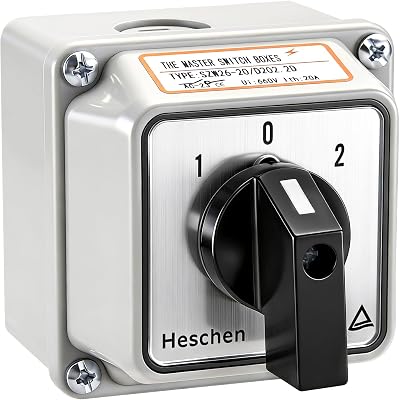 Heschen SZW26-20/D202.2D Rotary Cam Selector 3-Position 660V 20A