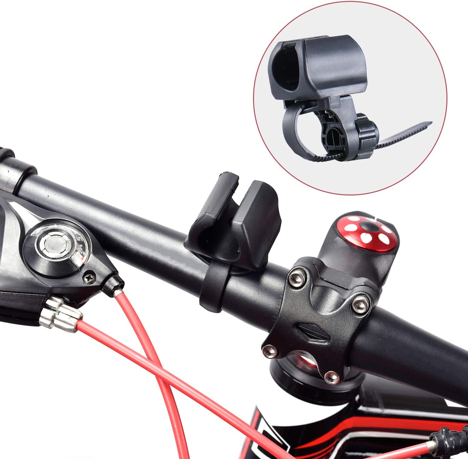 mountain bike flashlight mount