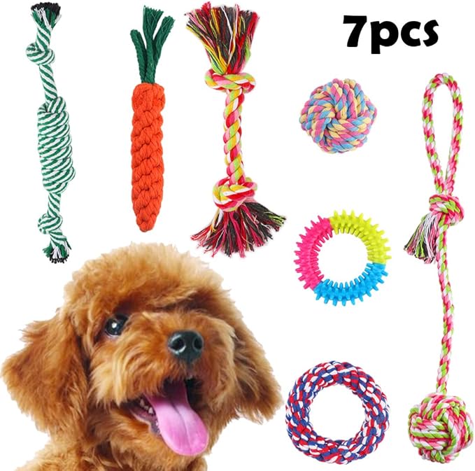 Chomang Hundespielzeug, 7er Spielset hundespielzeug große Hunde