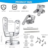 Skyzone Zinc Alloy Quick Release Toilet Seat Hinges WC Blind Hole Fixings view 3