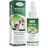 VOSIFSDIY Eye Drops for Dogs, Cats and Dogs Eye Drops, Dog Eye Infection Treatment Relieve Eyes Itching & Irritation, Pink Eye & Allergies Symptoms Safe & Gentle Formula
