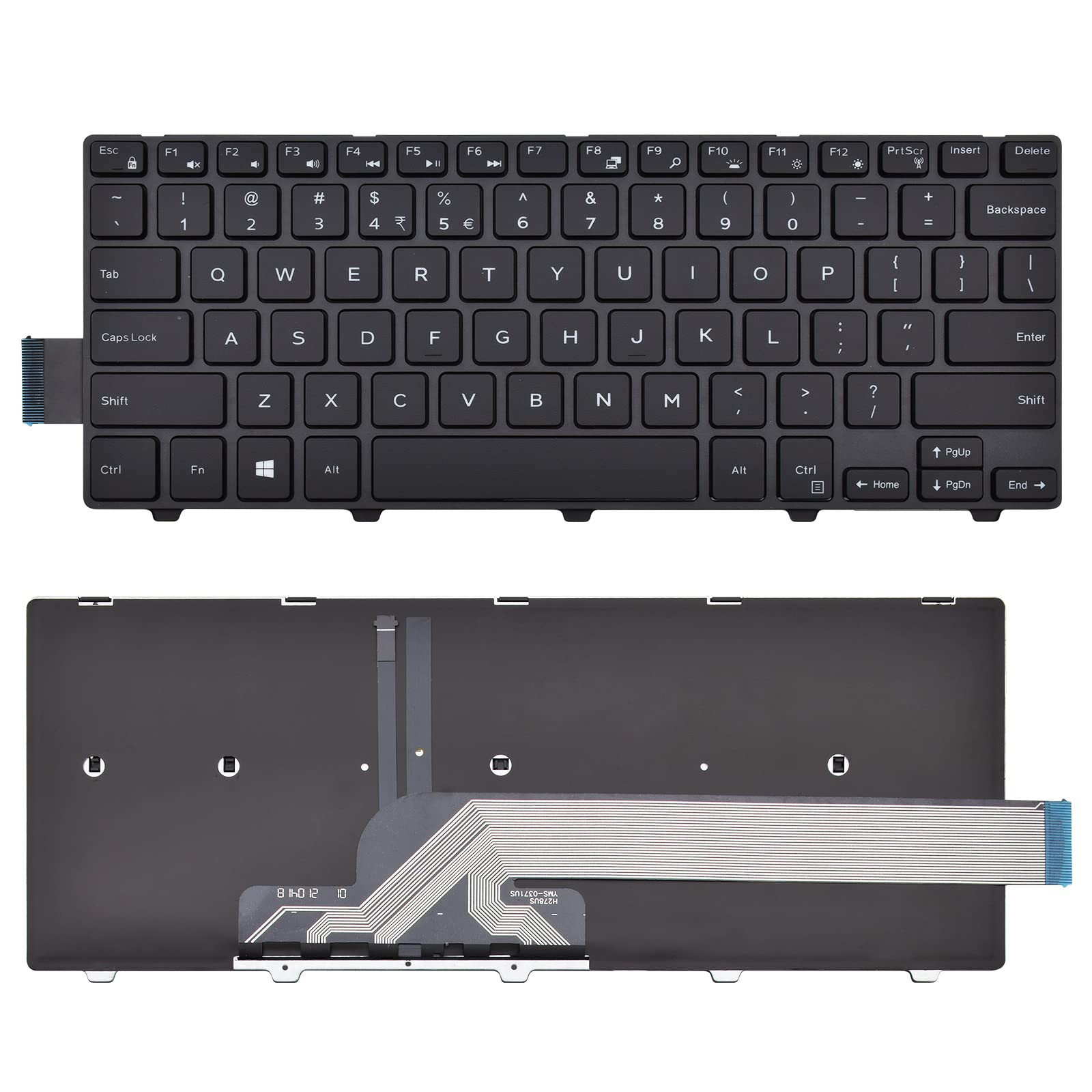 Photo 1 of SUNMALL Replacement Keyboard Compatible with Dell Inpiron 14-3000 3441 3442 3443 3467 3468.Inspiron 14-5000 5442 5443 5445 5447 5448 5451 5452 5455 5458 with Backlit US Layout