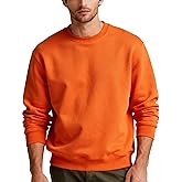 JIHUILAI Men's Crewneck Sweatshirt Plain Sweatshirts Athletic Workout Sweat Shirts Soft Long Sleeve Pullover Shirt