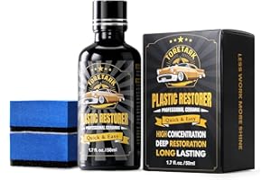 Toretark Plastic Trim Restorer for Cars, Black Trim Restorer, Highly Concentrated Ceramic Crystal Coating, Lasting Up to 6 Mo