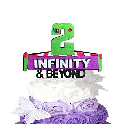 Buy Purple Green Two Infinity And Beyond Cake Topper Handmade 2 Infinity And Beyond Cake Toppers Toy Story Birthday Decorations Two Infinty And Beyond Party Supplies Online In Turkey B08x4fdp73