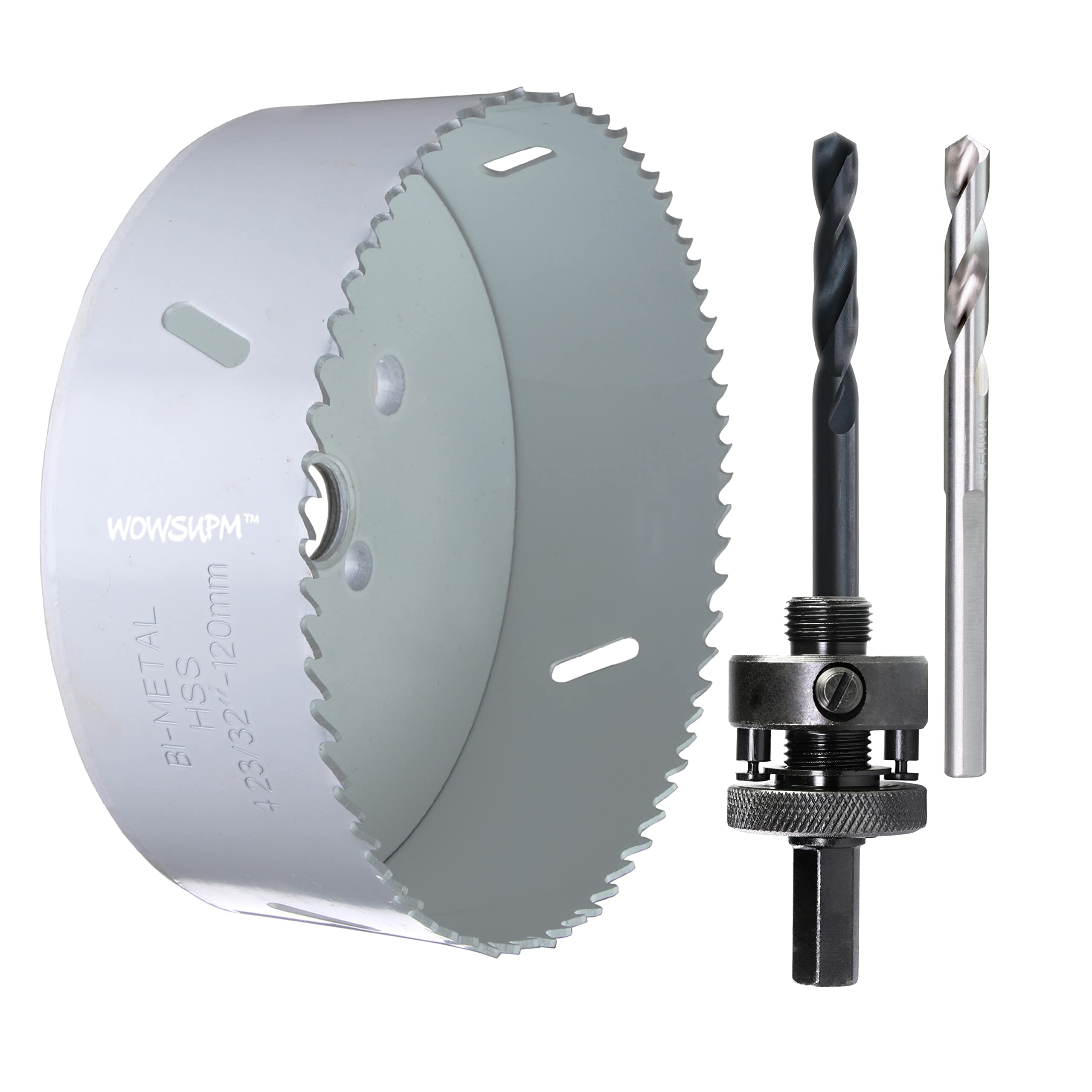 WowSupM 120 mm HSS Bi Metal Hole Saw for Wood Metal — image 1