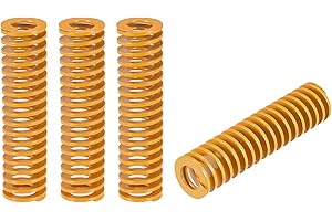 uxcell 3D Printer Die Spring, 25mm OD 100mm Long 4pcs Spiral Stamping Light Load Compression Mould Die Springs for 3D Printer
