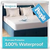 Niagara Waterproof Mattress Protector King 78x80 Cover Deep Pocket Breathable Noiseless 8-20Inches Bed Smooth Jersey Mattress Pad Cover Fully Ultra Thin Polyester