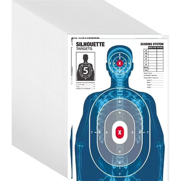 Training Target Airsoft Pellet Gun Targets Shooting Range Targets Pack - 50 Mixed ...