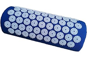 DoroSun Acupressure Pillow Acupuncture Massager for Neck Back Head Pain Relief, Massage Body Relieves Muscle Stress Relaxation, Blue