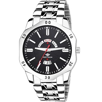 Black Day and Date Mens Watch EH-241-BK