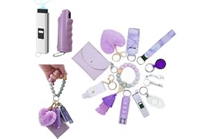 BATUMEYE Gift Set for Woman with Pom Pom Ball,Lip Balm Lanyard,Card Holder, Whistle,Travel Bottle Holder,BottleOpen