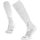 Scrunched Football Socks, Extra Long Cushioned Athletic Socks for Men and Women