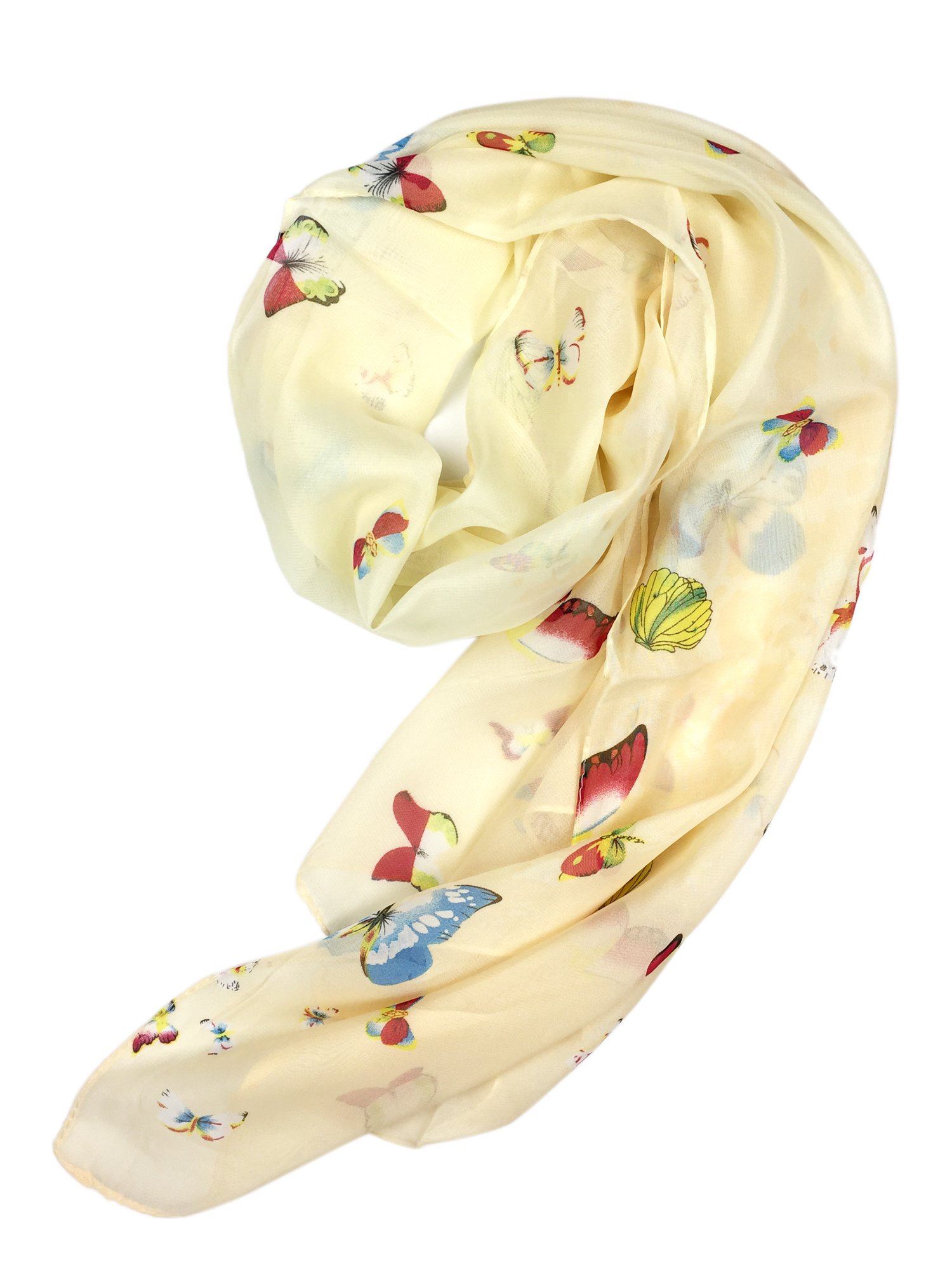 YOUR SMILE Ladies/Women's Lightweight Floral Print/Solid Color mixture Shawl Scarf For Spring Summer season YOUR SMILE Ladies/Women's Lightweight Floral Print/Solid Color mixture Shawl Scarf For Spring Summer season