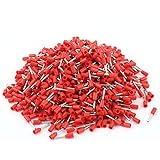 Uxcell AWG 22 Wire Copper Crimp Insulated Pin End Ferrules Terminal with 1000 Piece