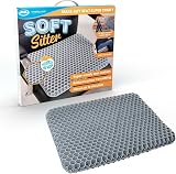 JML Soft Sitter Gel Cushion Honeycomb Seat Pad Grey
