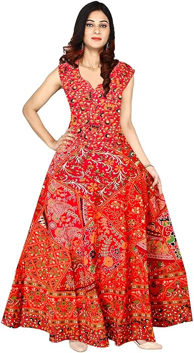 red and silver dress