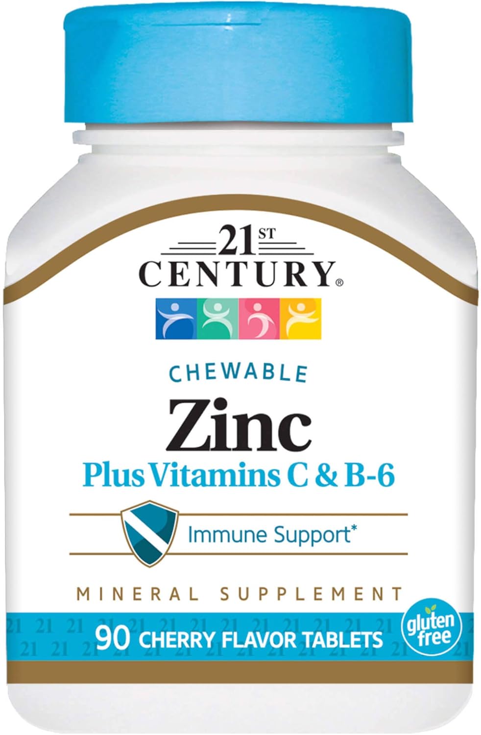 21st Century Zinc Chewable Withc & B6 - Cherry, 90 Count: Health & Personal Care