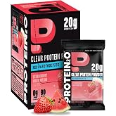 Protein2o 20g Whey Protein Isolate Clear Protein Powder, 360mg of Electrolytes, Vitamins B5 &amp; B6, Sugar Free, Strawberry Watermelon, 8-Pack