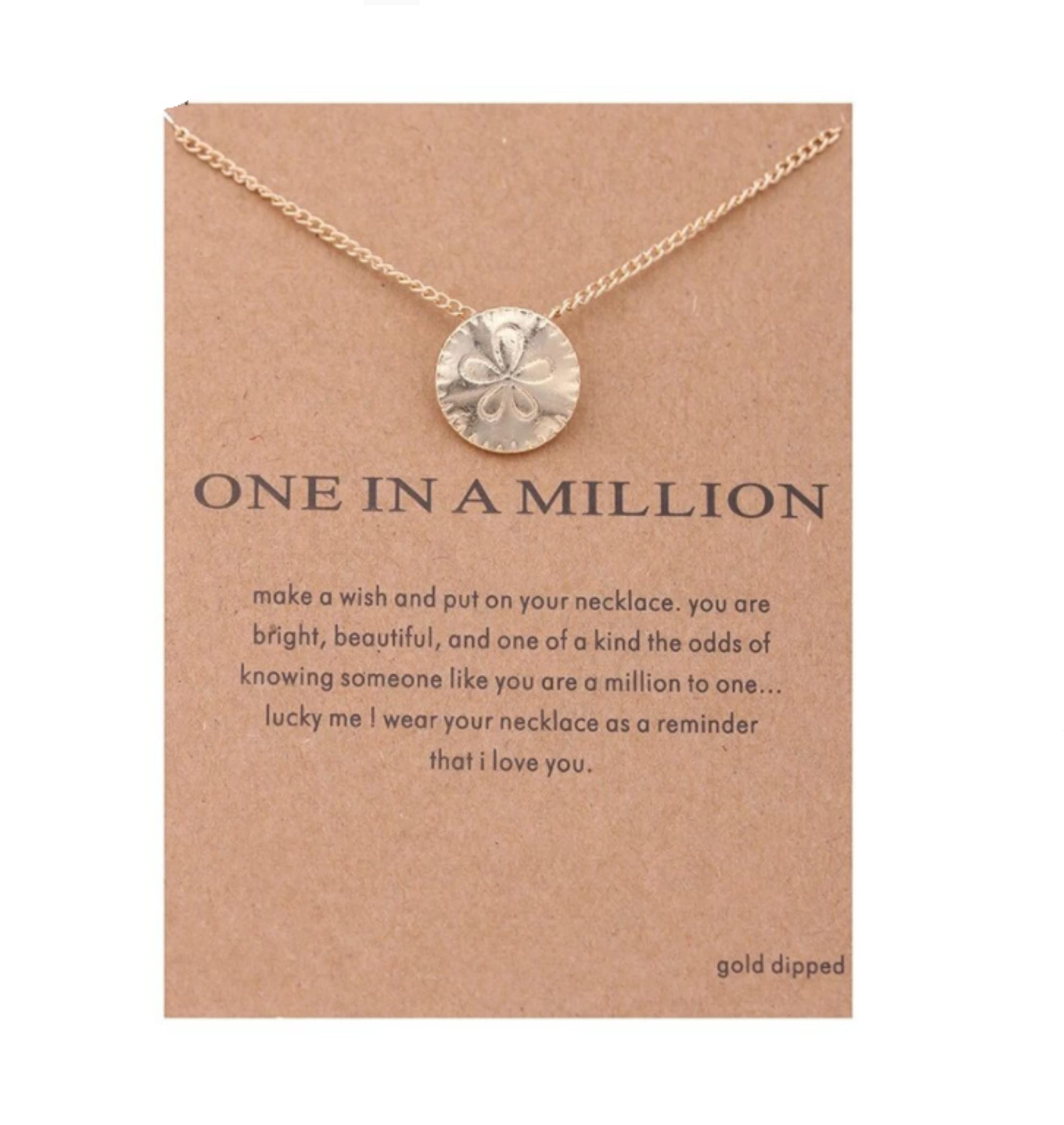 CrownOfRibbons Best Friend Necklace for Women, Friendship Present on Inspirational Quote Card