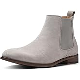 CGRRBW Men's Chelsea Boots Suede Leather Casual Boots for Men