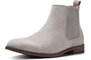 CGRRBW Men's Chelsea Boots Suede Leather Casual Boots for Men