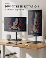 ErGear Single Monitor Stand 13-32” Freestanding VESA 75x75 100x100 view 5