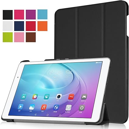 Amazon Ceavis Huawei Mediapad T2 10 0 Pro Qua Tab 02 Au Hwt31swa ケース スタンド機能付き 耐衝撃 折り畳み 横開き 軽量型 ブラック Ceavis タブレットケース 通販