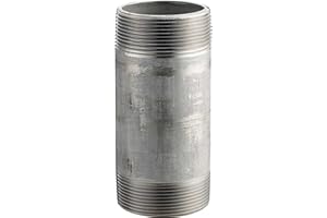 MERIT BRASS 2" x 6" Pipe Nipple, 304 Stainless Steel, 16168 PSI, Sch. 40