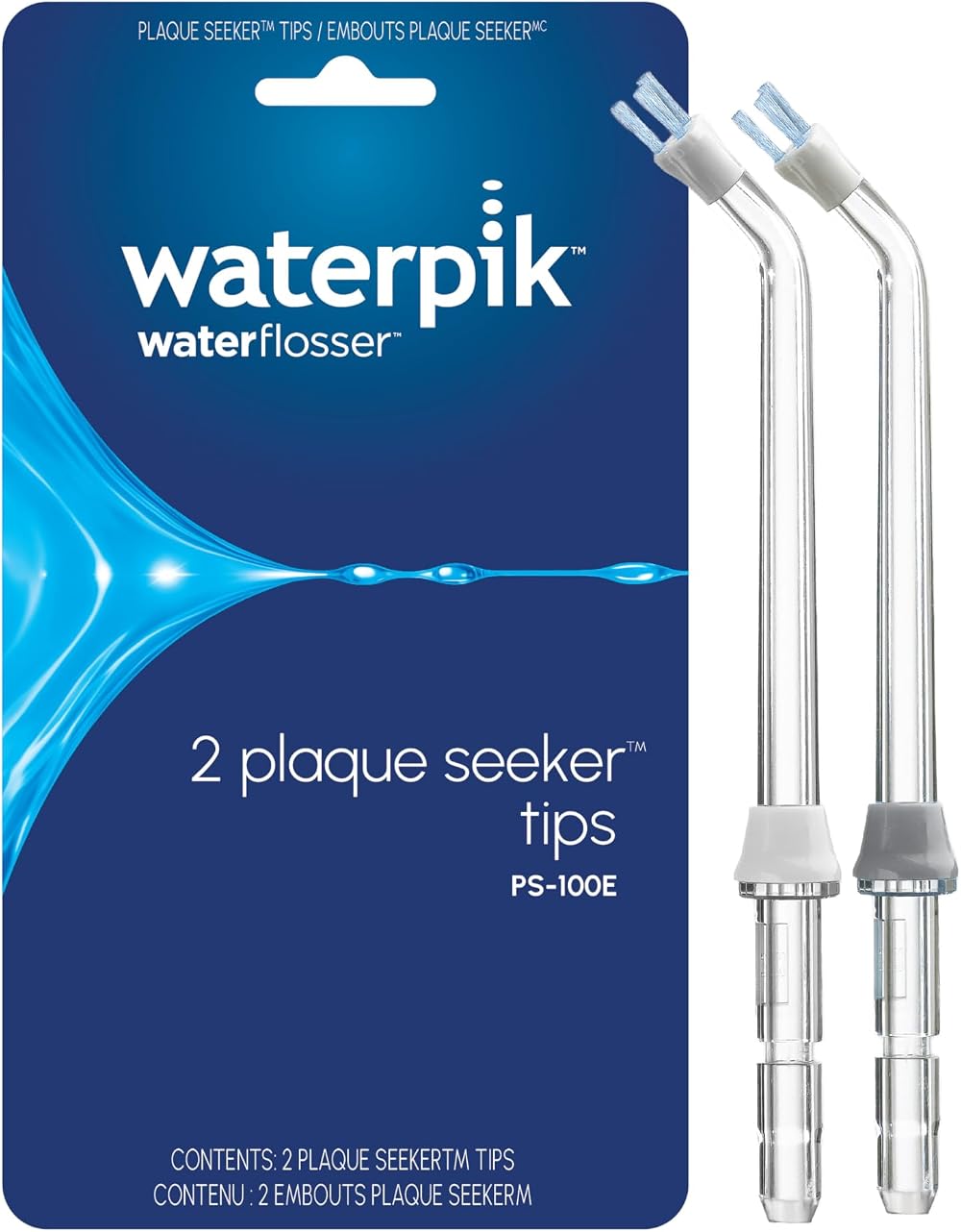 Waterpik Plaque Seeker Tip PS-100E Pack of 2 for WP-450 WP-100