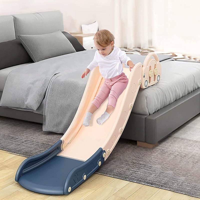 HoldOneLight Kids Sofa Slide Climbing Playset Pink Blue HDPE Indoor Toy