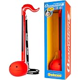 Otamatone Deluxe Japanese Electronic Synthesizer Musical Instrument - Red | Portable Digital Synthesizer from Japan by Maywa Denki with 3.5mm Aux Jack &amp; Strap, Unique Gift for Teens &amp; Adults