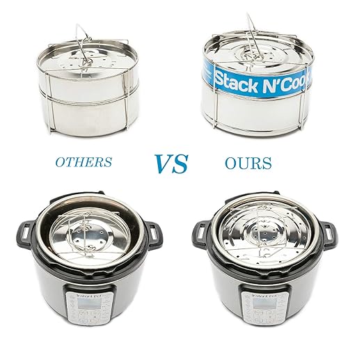 Original Stack N' Cook Stackable Insert Pans 6, Qt Electric