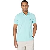 U.S. Polo Assn. Men's Solid Short Sleeve Interlock Polo Shirt, Golf Shirts for Men, Business Casual Polos