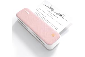 PeriPage A40,Mini Printer,Thermal Portable Printer,Supports 8.26"x11.69" US Letter, Wireless Inkless Bluetooth Mobile Travel Printer,Compatible with Android&iOS,Prints Docs, Tattoo Paper, Photos(Pink)