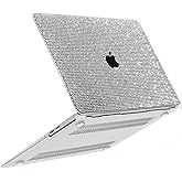 Teazgopx Bling Rhinestone Case for MacBook Pro 14 inch 2025-2021 Release (M5 A3434 & M4 A3112 A3401 A3185 & M3 A2918 A2992 & M2 A2779 & M1 A2442)Pro/Max,Sparkle Fashion Luxury Shiny Diamond Hard Shell