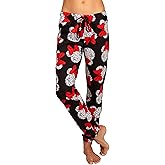 Prestigez Disney Mickey Mouse Women's Pajama Pants Sleepwear Lounge Jogger, Black